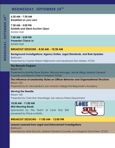 2025 TCOLE Conference - Wed